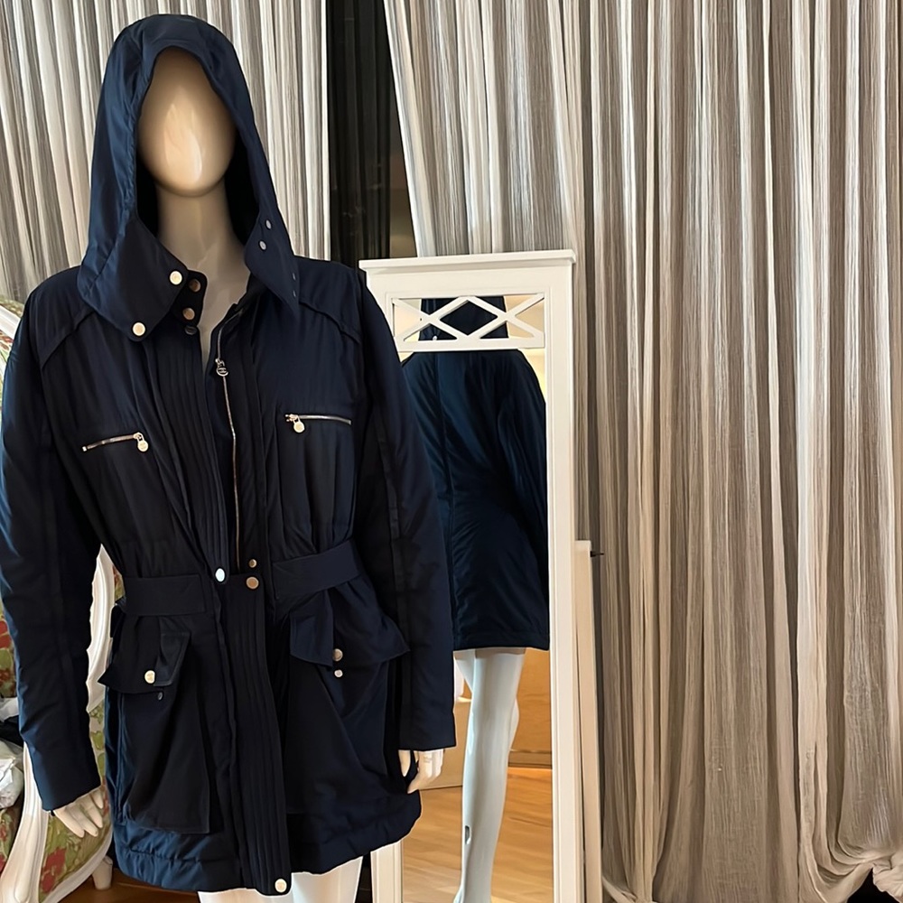 Chanel authentic warm jacket/coat 7 cc logo zippers &. 17+ double sided cc snaps